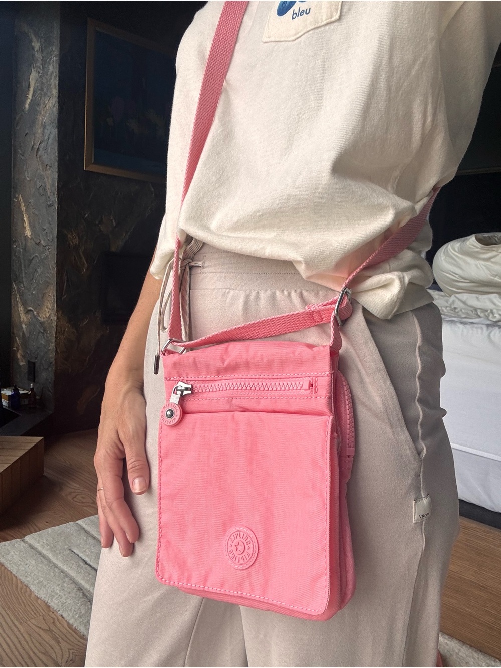 Pink Crossbody Shoulder Bag - Kipling